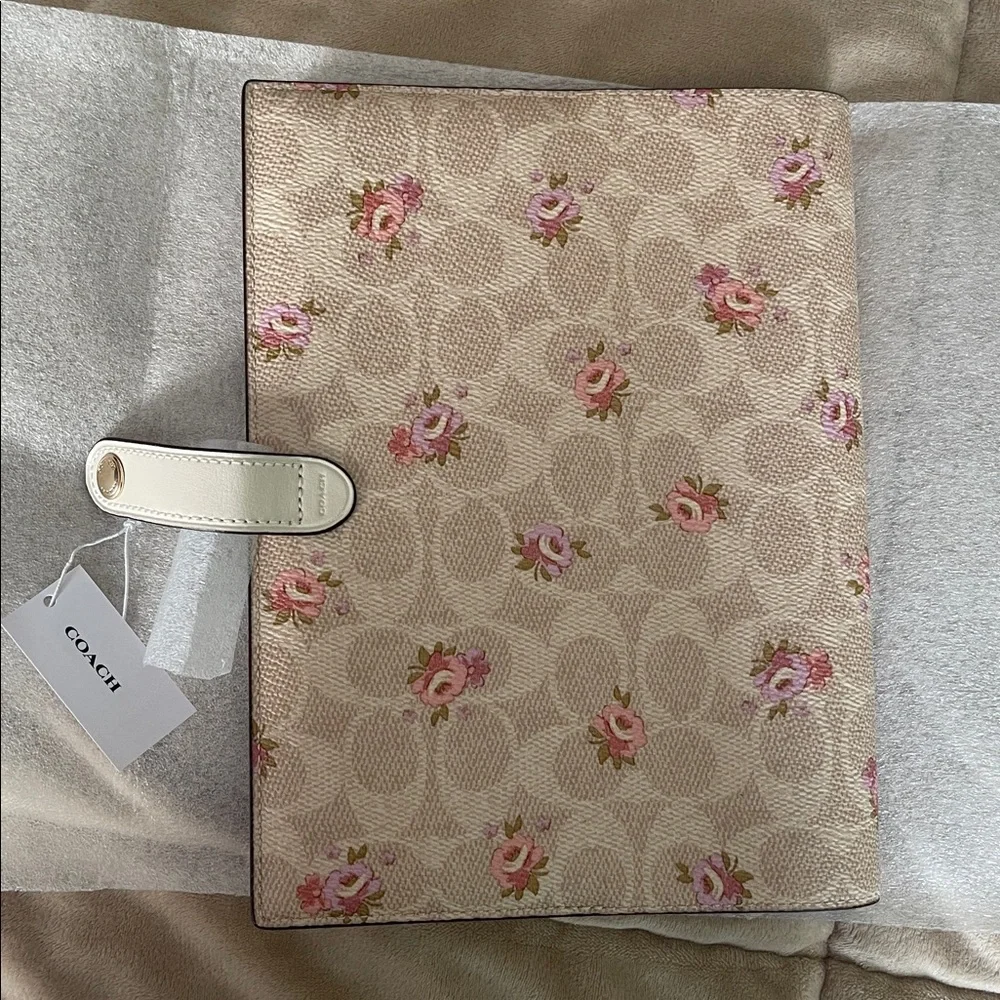 COACH Notebook with Pink Floral Print - Picture 2 of 7